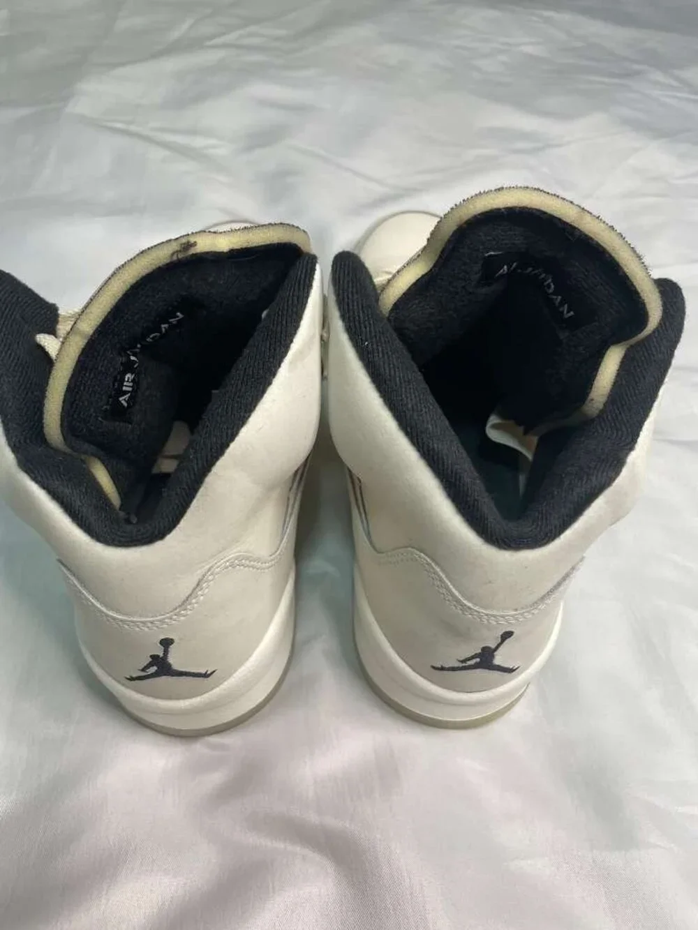 Air Jordan 5 Retro SE GS Sail Black Orewood Brown Size 6Y Youth
